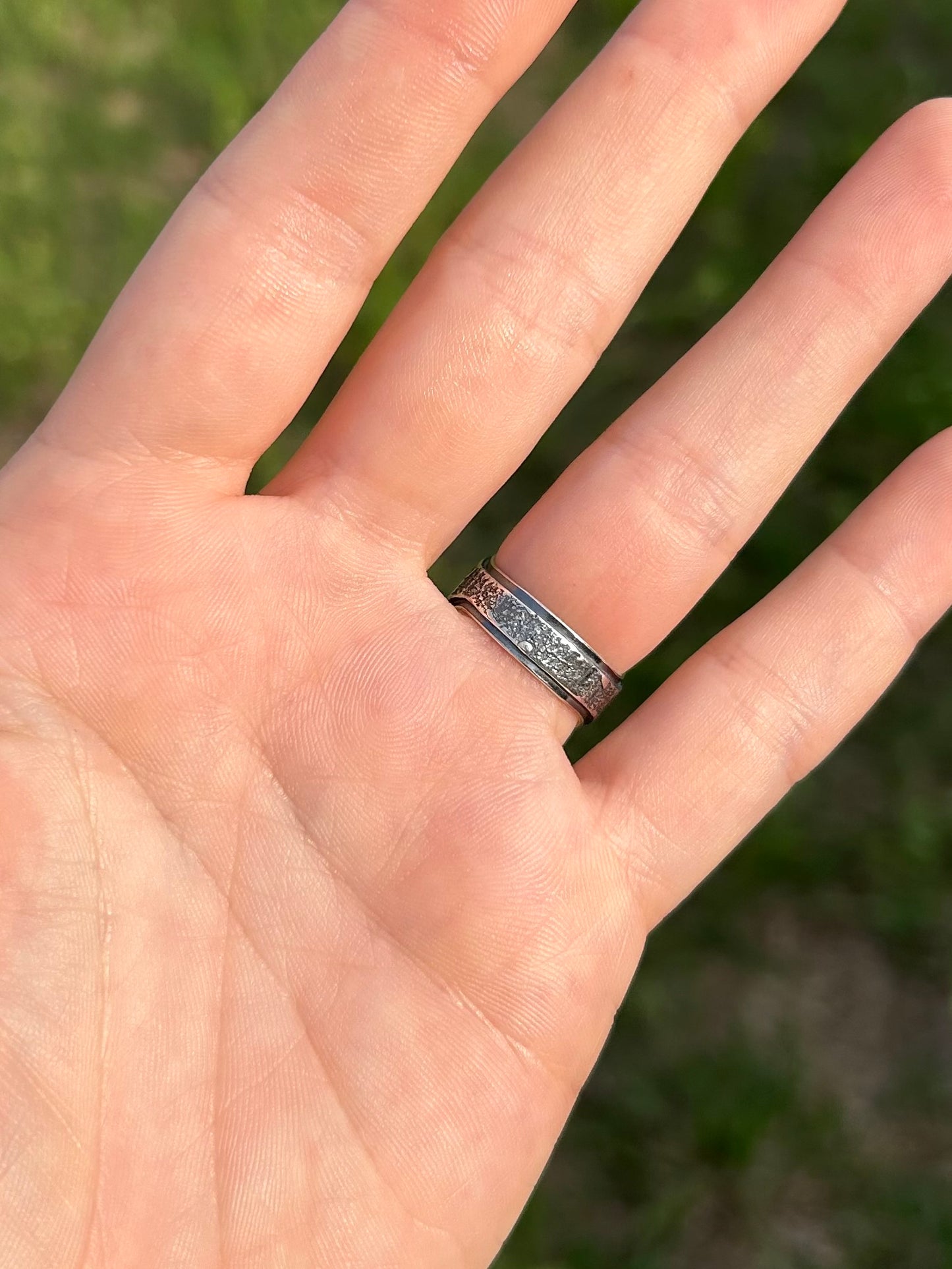 Stardust Ring with Blue Ridge Turquoise