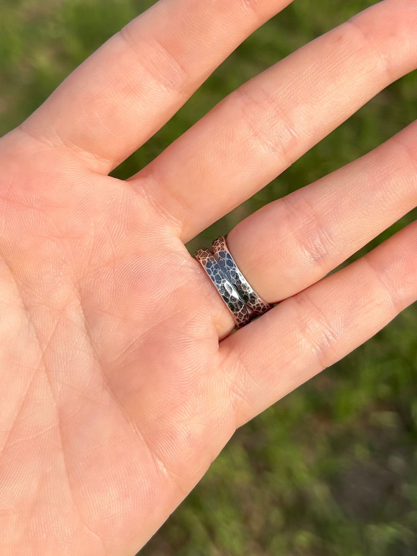 Gemstone Ring with Sterling Silver and Whitewater Turquoise