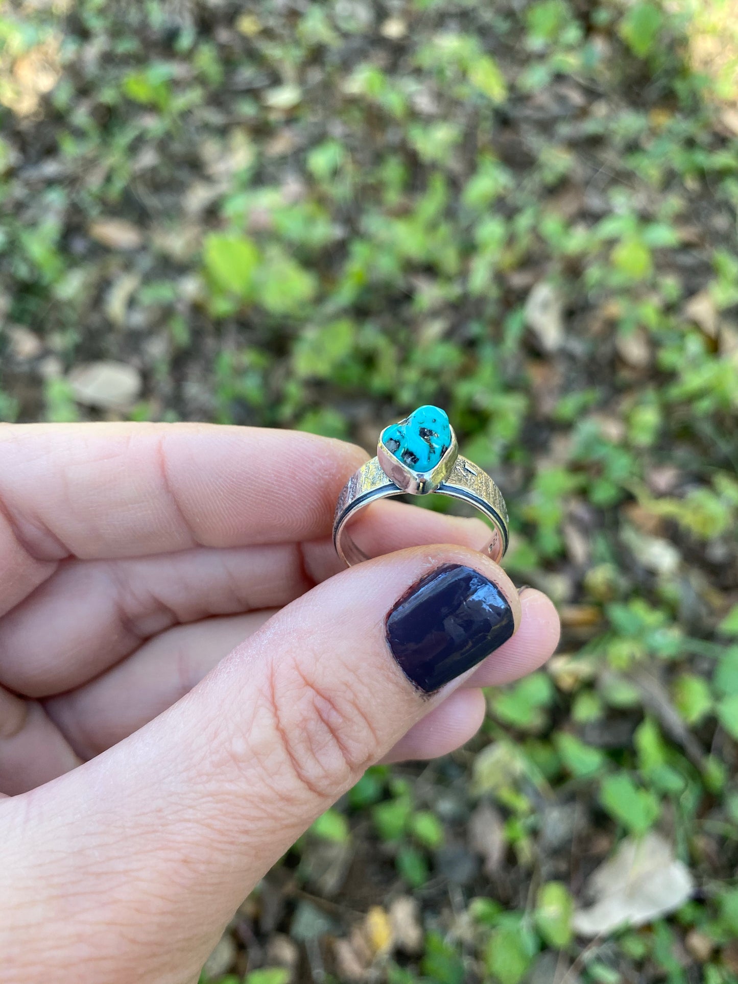 Stardust Ring with Turquoise #3