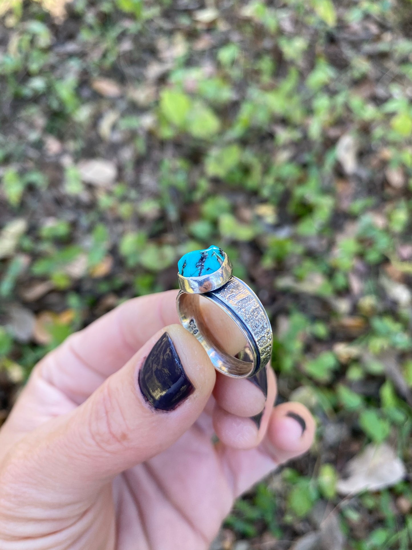 Stardust Ring with Turquoise #3