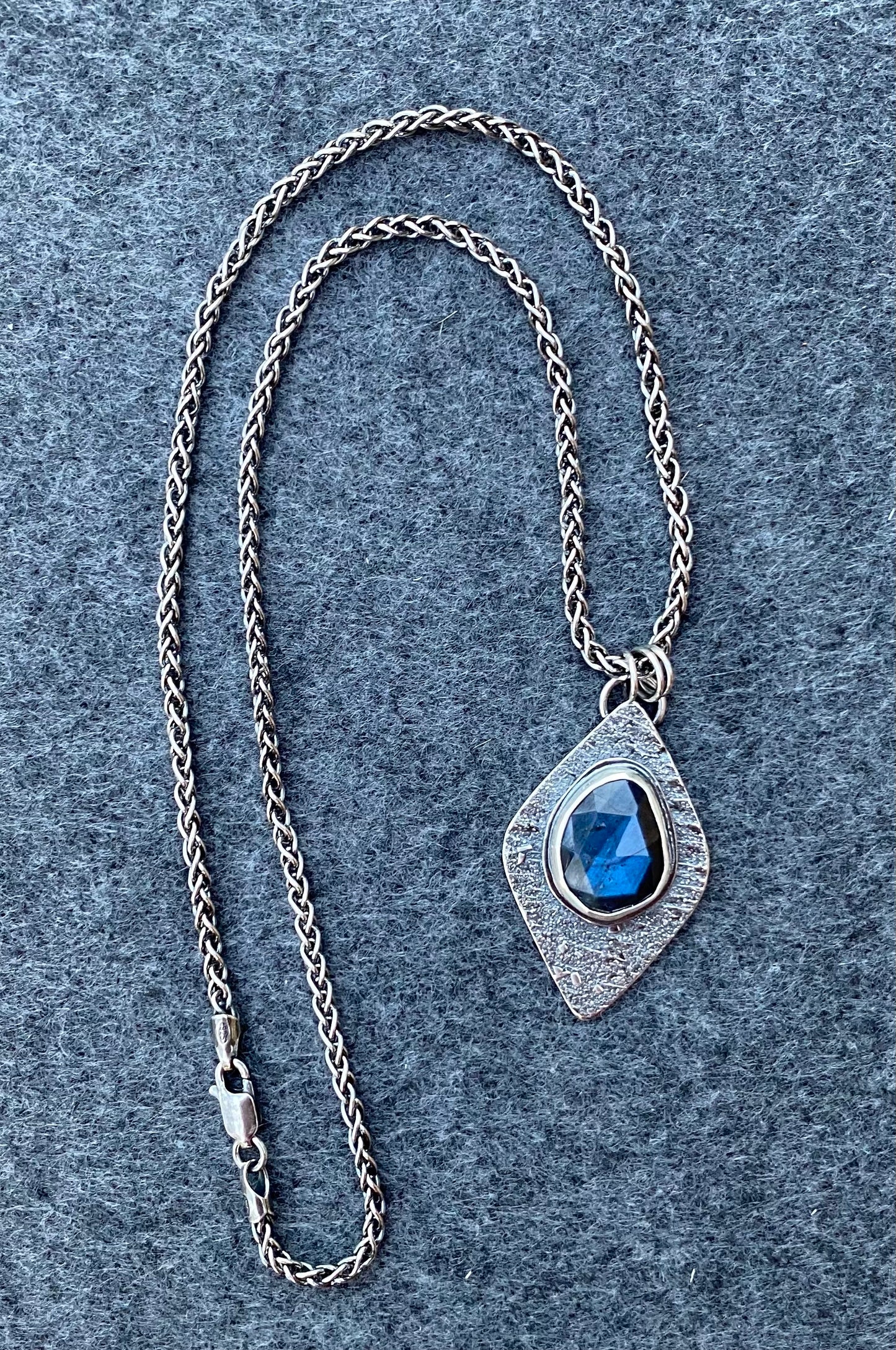 Stardust Pendant Necklace with Labradorite and Sterling Silver